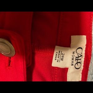 Cato sz 24w Red pants